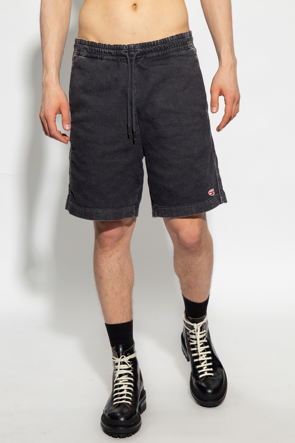 Boxy denim hot sale shorts